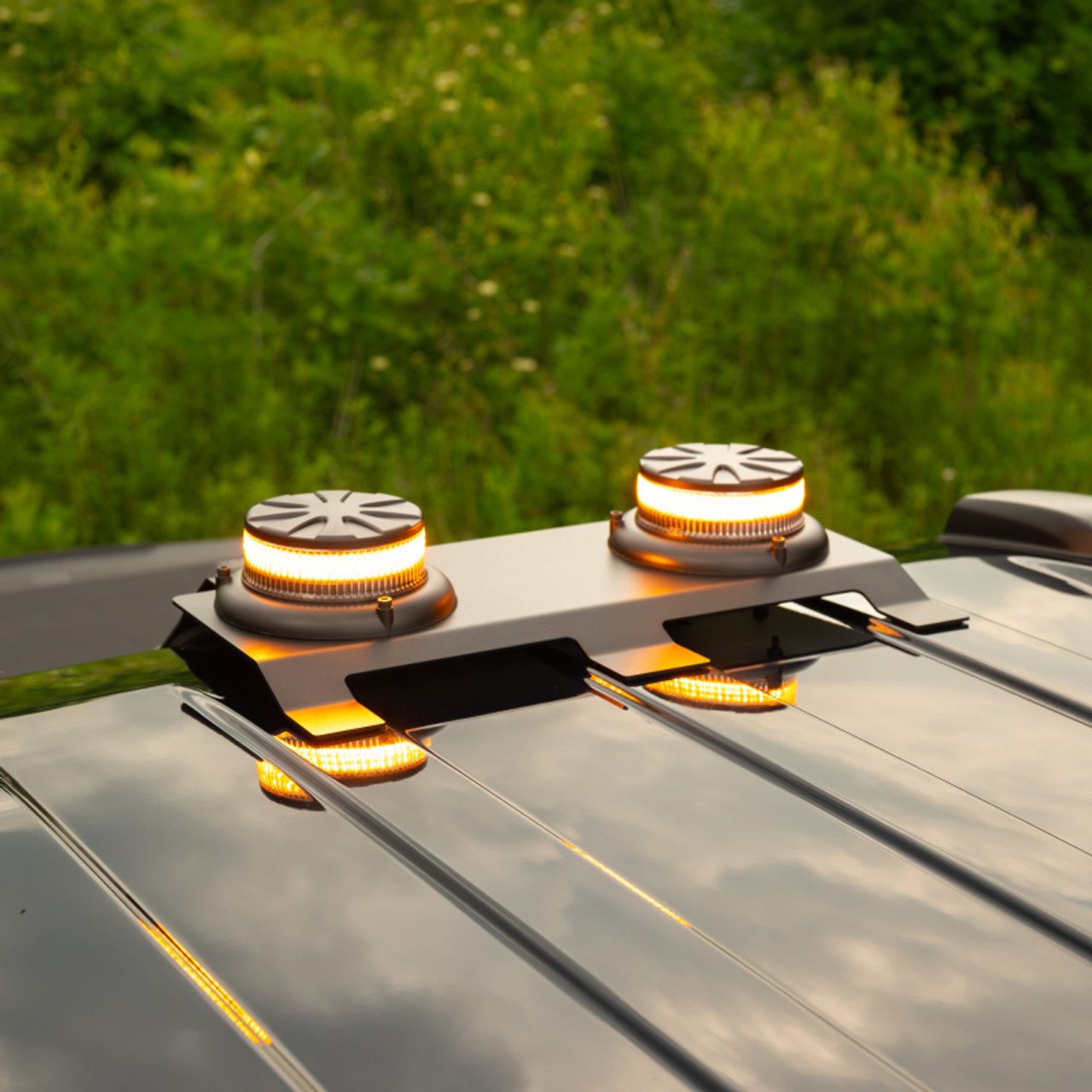 Putco 15-25 Ford F-150 Dual Hornet Beacon LED Strobe (Amber) w/ Mounting Bracket & Harness - 950111-01 Photo - lifestyle view