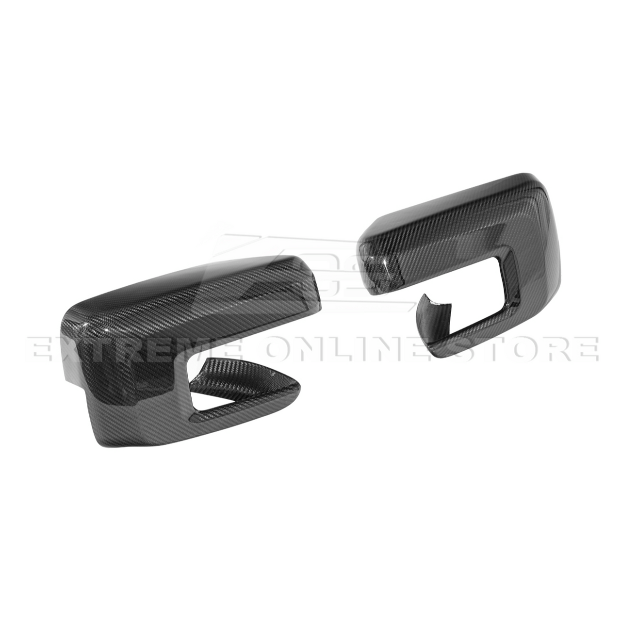 EOS Carbon Fiber Mirror Covers - 2022+ Ford F-150 / Raptor (MC-1274-BKCF)