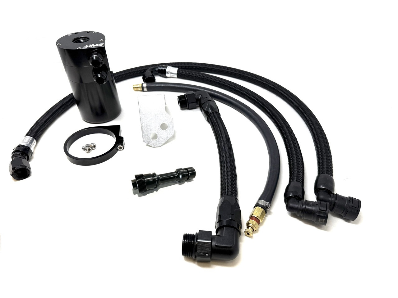 DMS Billet Catch Can Kit - Recirculated - 16-19 Cadillac CTS-V / 16-24 Chevrolet Camaro (DMSV3ZL1RECIRCCATCHCAN)