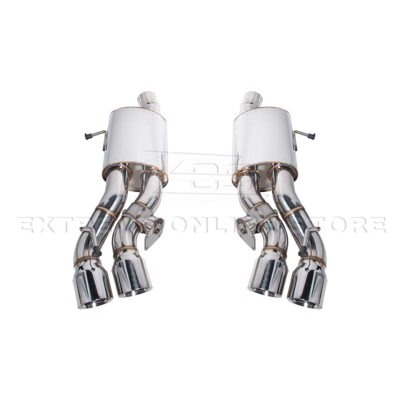 EOS Catback Exhaust Kit w. Valved Mufflers - 2016-2019 Cadillac CTS-V (EXT-MP037_EXT-MD038)