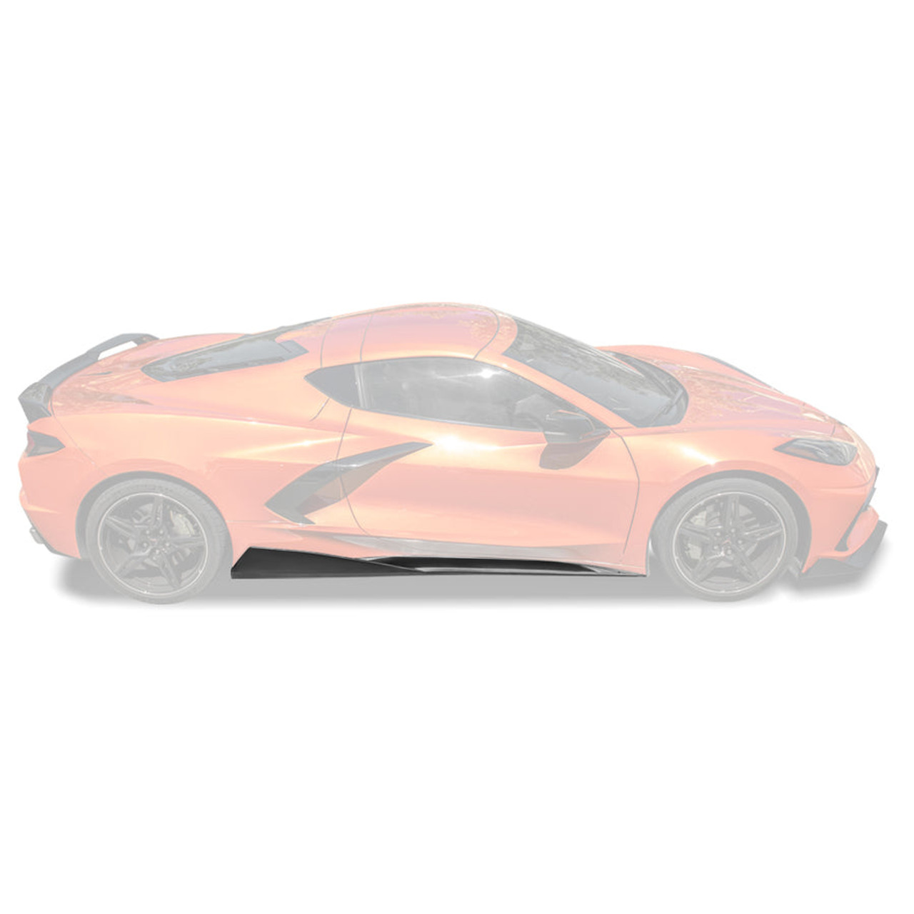 EOS 5VM Style Side Skirts - Matte Black - C8 Corvette (SS-277-ABS)