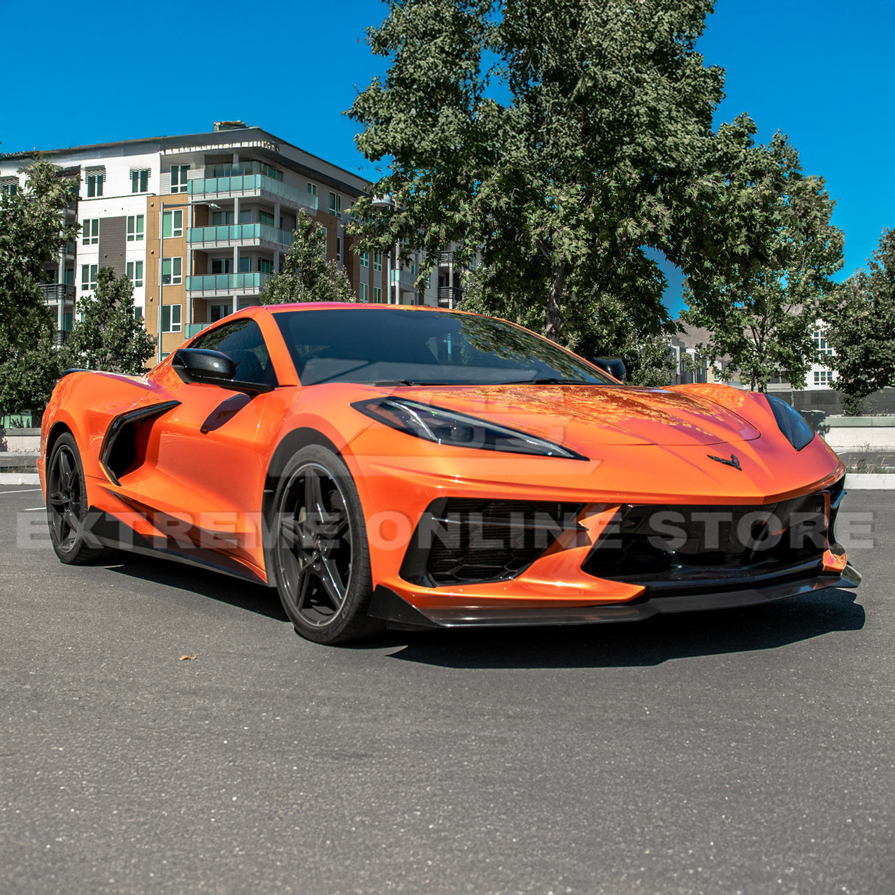 EOS 5VM Style Side Skirts - Matte Black - C8 Corvette (SS-277-ABS)