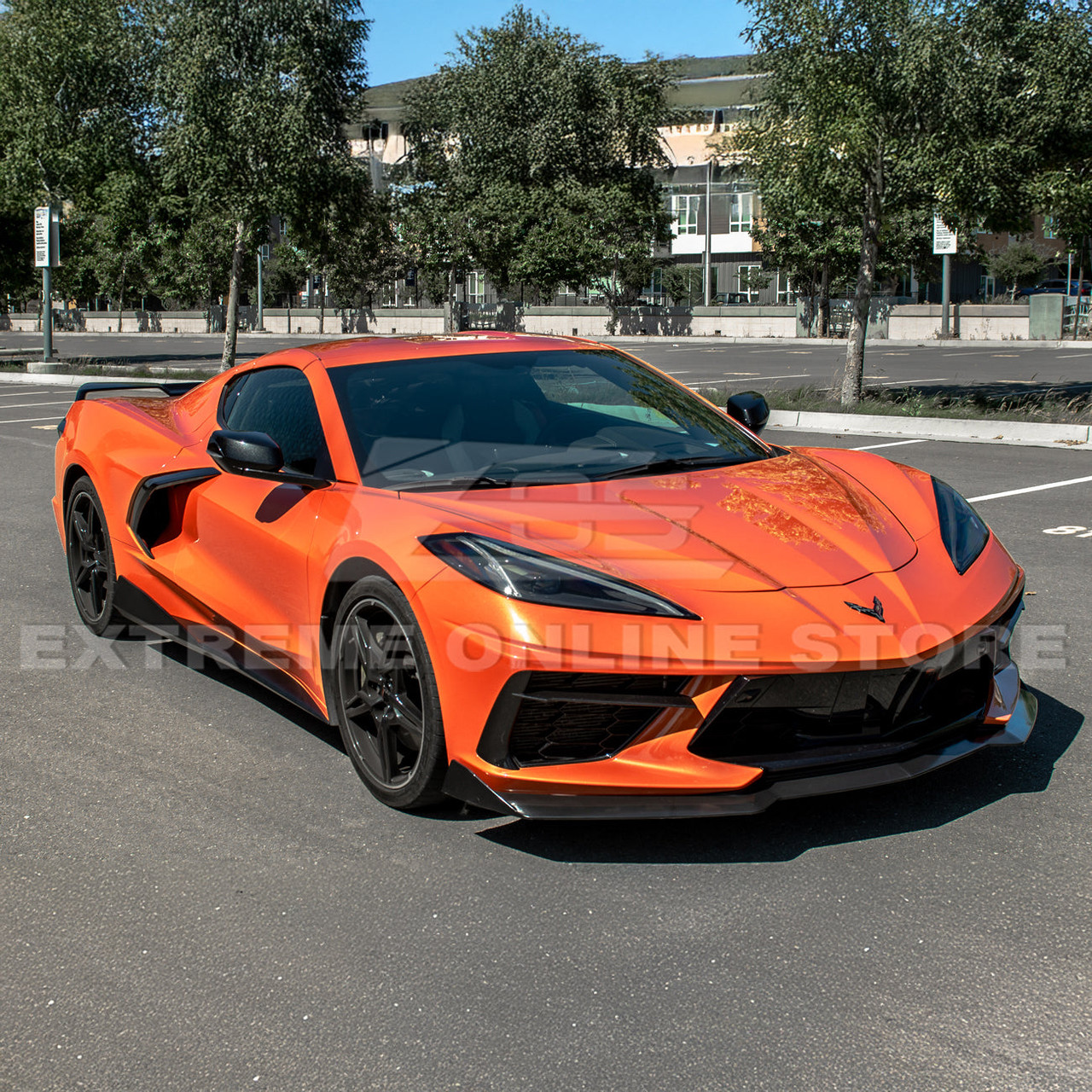 EOS 5VM Style Side Skirts - Matte Black - C8 Corvette (SS-277-ABS)