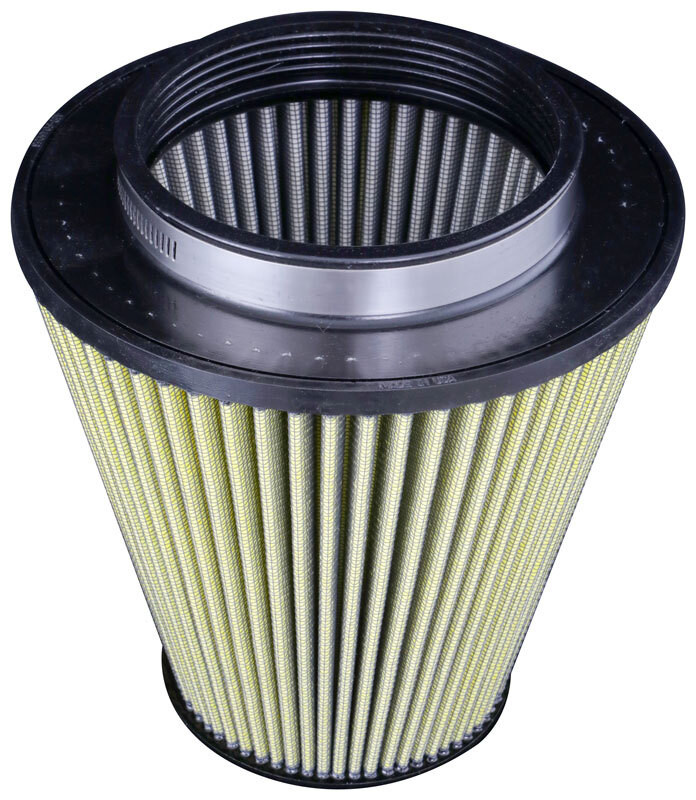 Airaid Cone Filter 4-1/2in flg 7-1/4in b 4-9/32in t 7-1/8in h - 705-505 Photo - lifestyle view