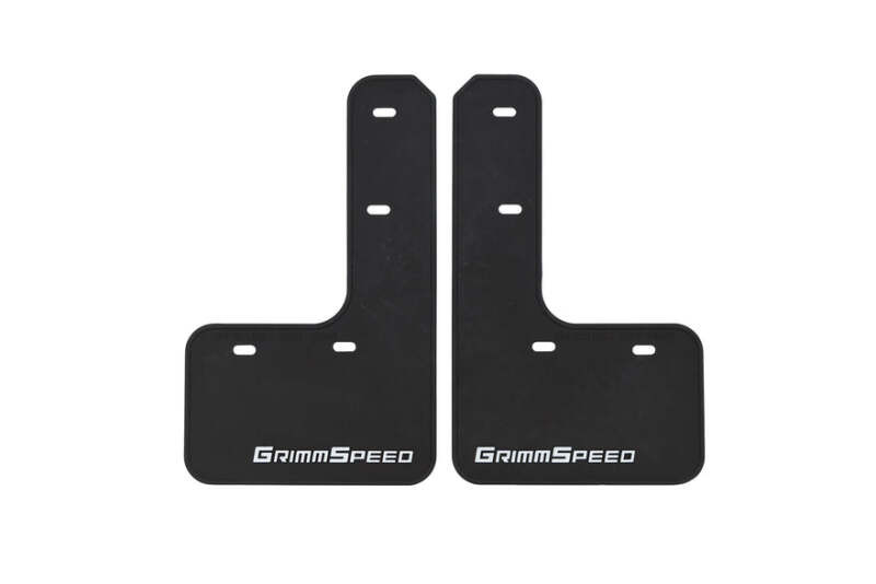 Grimmspeed 15-21 Subaru WRX/STI Mudflaps - Black w/ Red Lettering - GRM.1021.1.WHT User 1
