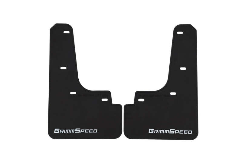 Grimmspeed 22-25 Subaru WRX Mudflaps - Black w/ White Lettering - GRM.1022.1.WHT User 1