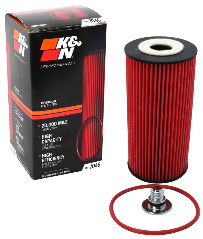 K&N Oil Filter Automotive 21-23 Genesis G70 2.2L - HP-7046 Photo - out of package