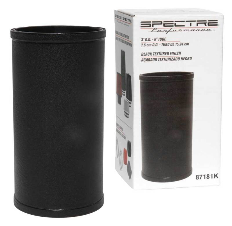 Spectre Tube Intake 3in od X 6inl - Black - 87181K Photo - out of package