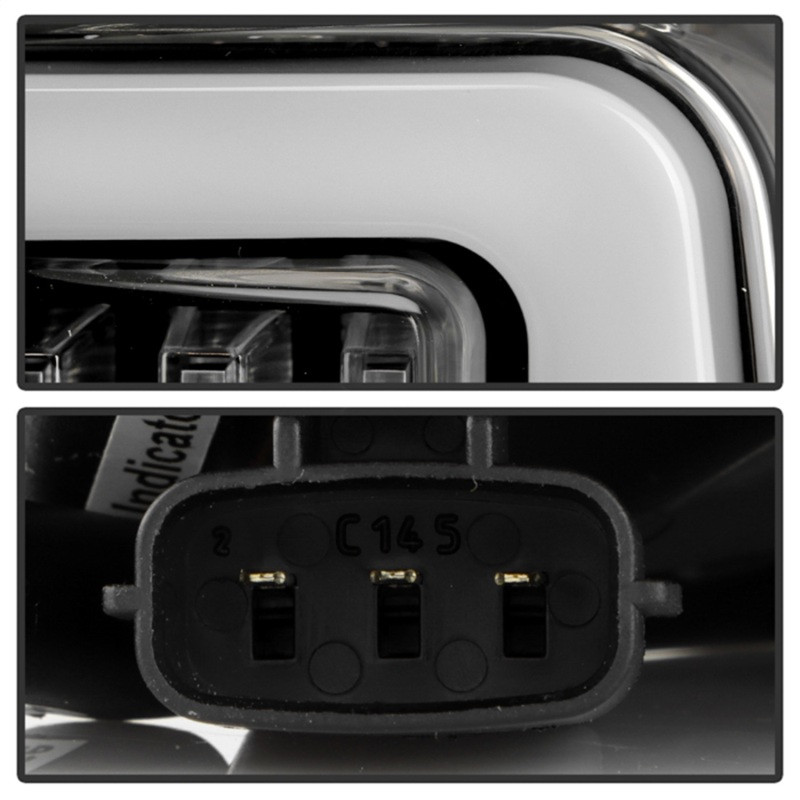 Spyder 05-21 Nissan Frontier Clear Light Bar LED Tail Lights - Black (ALT-YD-NF05AP-GR-LED-BK) - 5089137 Photo - Unmounted