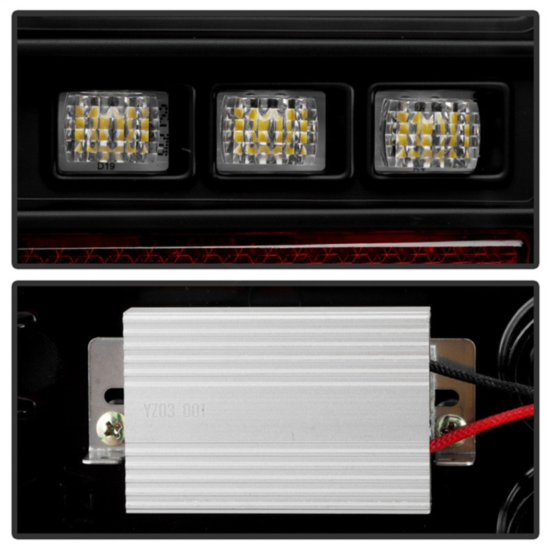 Spyder 05-21 Nissan Frontier Clear Light Bar LED Tail Lights - Black (ALT-YD-NF05AP-GR-LED-BK) - 5089137 Photo - Unmounted