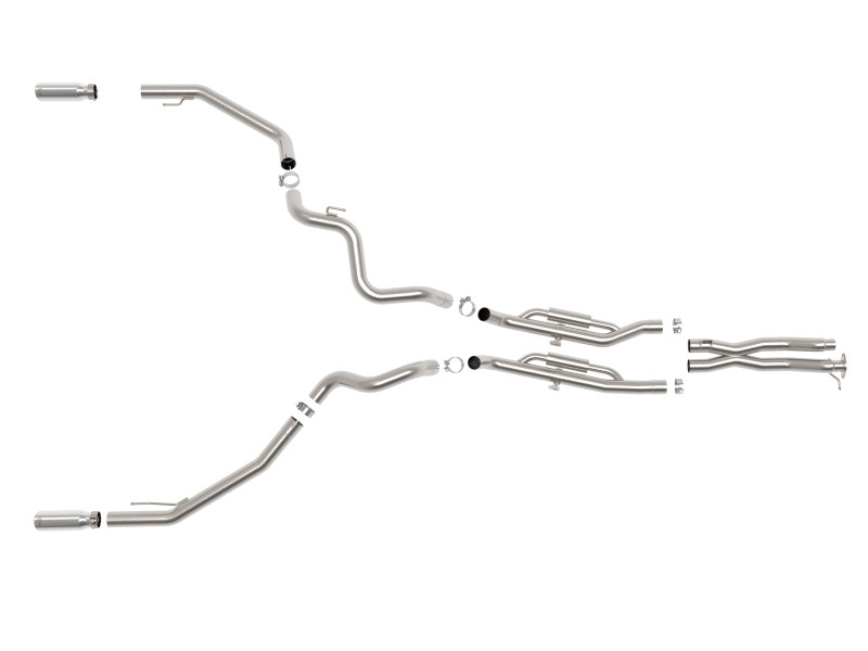 aFe 24-25 Ford Ranger Raptor Vulcan Series 3in 304 SS Cat-Back Exhaust w/ Polished Tips - 49-33152-P Photo - Unmounted