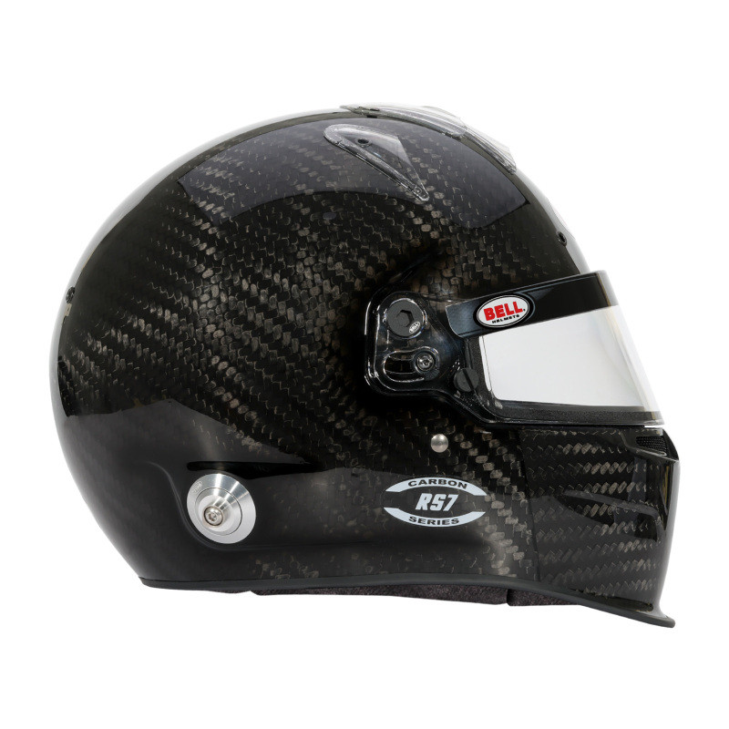 Bell Helmet Rs7 Carbon Duckbill (Hans) 57(7 1/8) Fia8859-2024/Sa2025 - 1204A66 Photo - Close Up