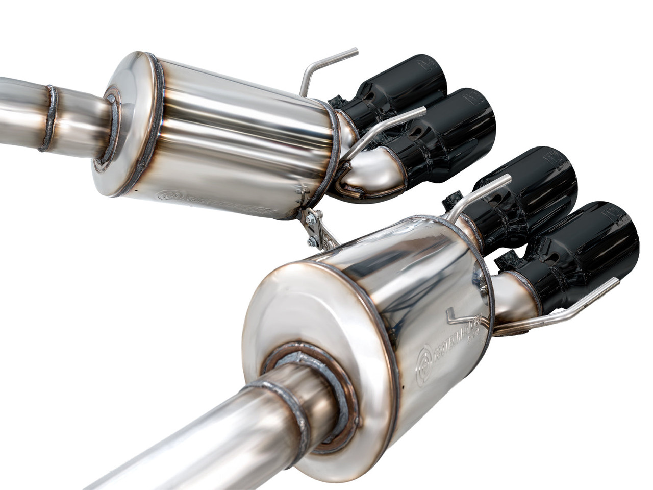 AWE Tuning C6 Chevrolet Corvette Z06/ZR1 Touring Edition Axle-back Exhaust w/ Diamond Black Tips - 3015-43606 (AWE3015-43606)