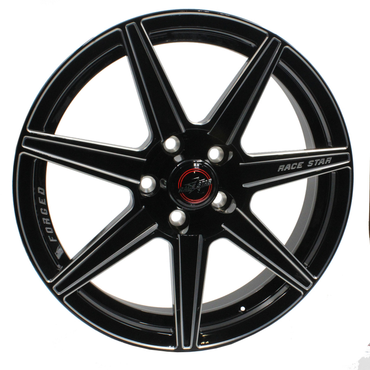 Race Star 72 ValStar 15x3.75 / 5x4.50BC / 1.75BS / 3.072in CB / Black w/Machined Accents Wheel - 72-53745172B Photo - Primary