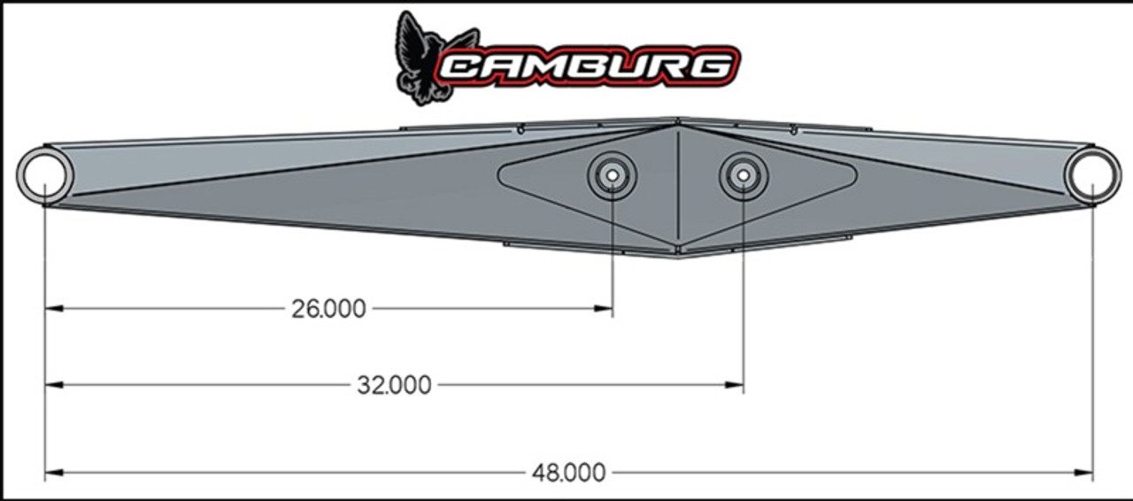Camburg Race Series 48in. Lower Links (pair) - CAM-020027 Line Art