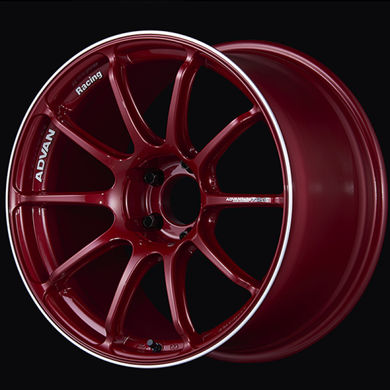 Advan RSIII 18x9.5 / +45 Offset / 5-114.3 / 73mm Bore / Racing Candy Red & Ring - YA38J45ECRR Photo - Primary