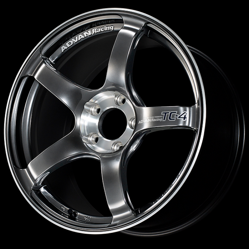 Advan TC-4 SE 17x7.5 / +45 Offset / 5-100 / 57.1mm Bore / Racing Hyper Black & Diamond Cut - YADS7F45DHBF Photo - Primary