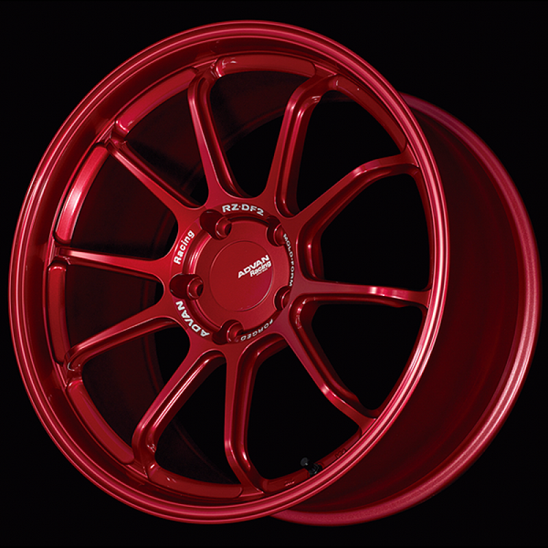 Advan RZ-DF2 for Porsche 20x10.0 / +40 Offset / 5-130 / 71.6mm Bore / Racing Candy Red - YAF0K40PCR Photo - Primary