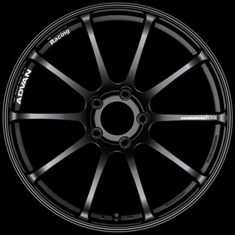 Advan RSII 17x9.0 / +52 Offset / 5-114.3 / 73mm Bore / Semi Gloss Black - YAP7I52ESB Photo - Primary