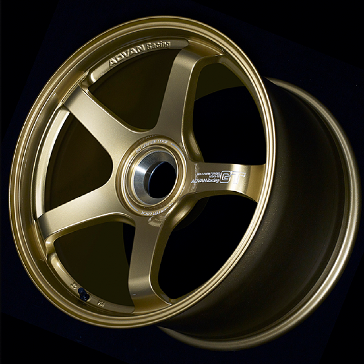 Advan GT for Porsche 21x9.5 / +59 Offset / 5-130 / 71.8mm Bore / Racing Brass Gold - YAQ1J59PBZP Photo - Primary