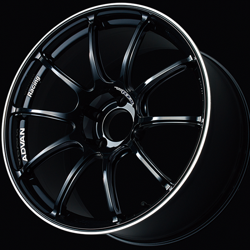 Advan RZII 16x7.0 / +30 Offset / 4-100 / 63mm Bore / Racing Gloss Black & Ring - YAZ6E30AB Photo - Primary