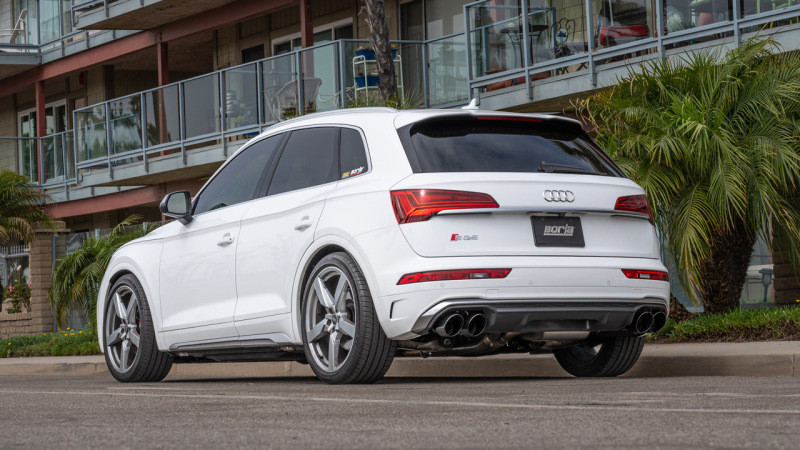 Borla 21-25 Audi SQ5 3.0L-V6 AWD Tip Kit (for 141008) - Black Chrome - 60749BC Photo - lifestyle view