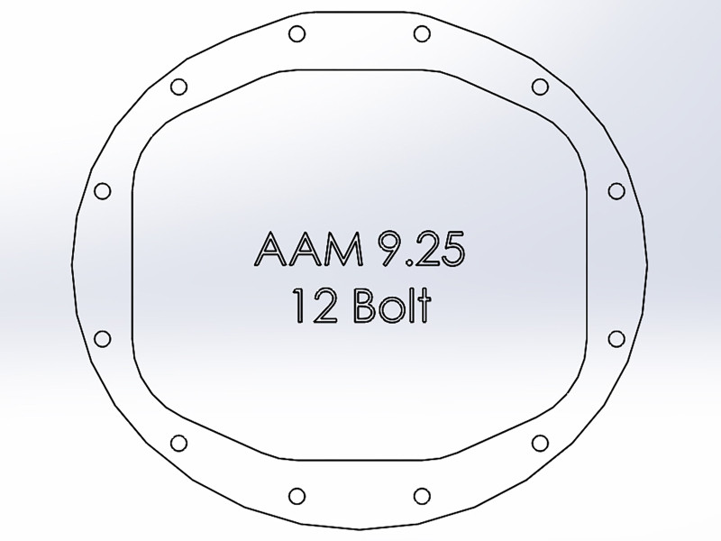 aFe Power Front/Rear Diff Cover Kit w/ Oil 19-25 Dodge L6 Trucks (AAM 9.25-12 & AAM 11.5/12-14) - 46-7702AB Technical Drawing