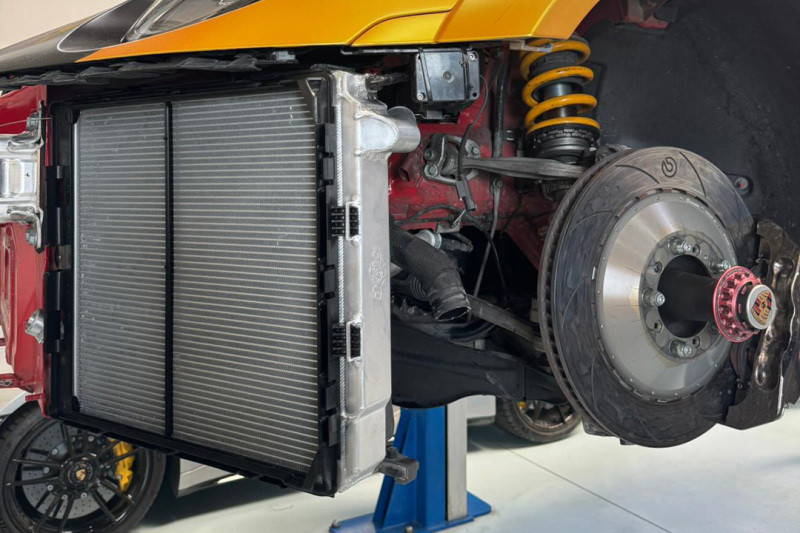 CSF 2019+ 992.1/992.2 Porsche 911(3.0LT Base/T/S/4/4S/GTS/4 GTS) High Performance Aluminum Radiator - 7242 Photo - Mounted