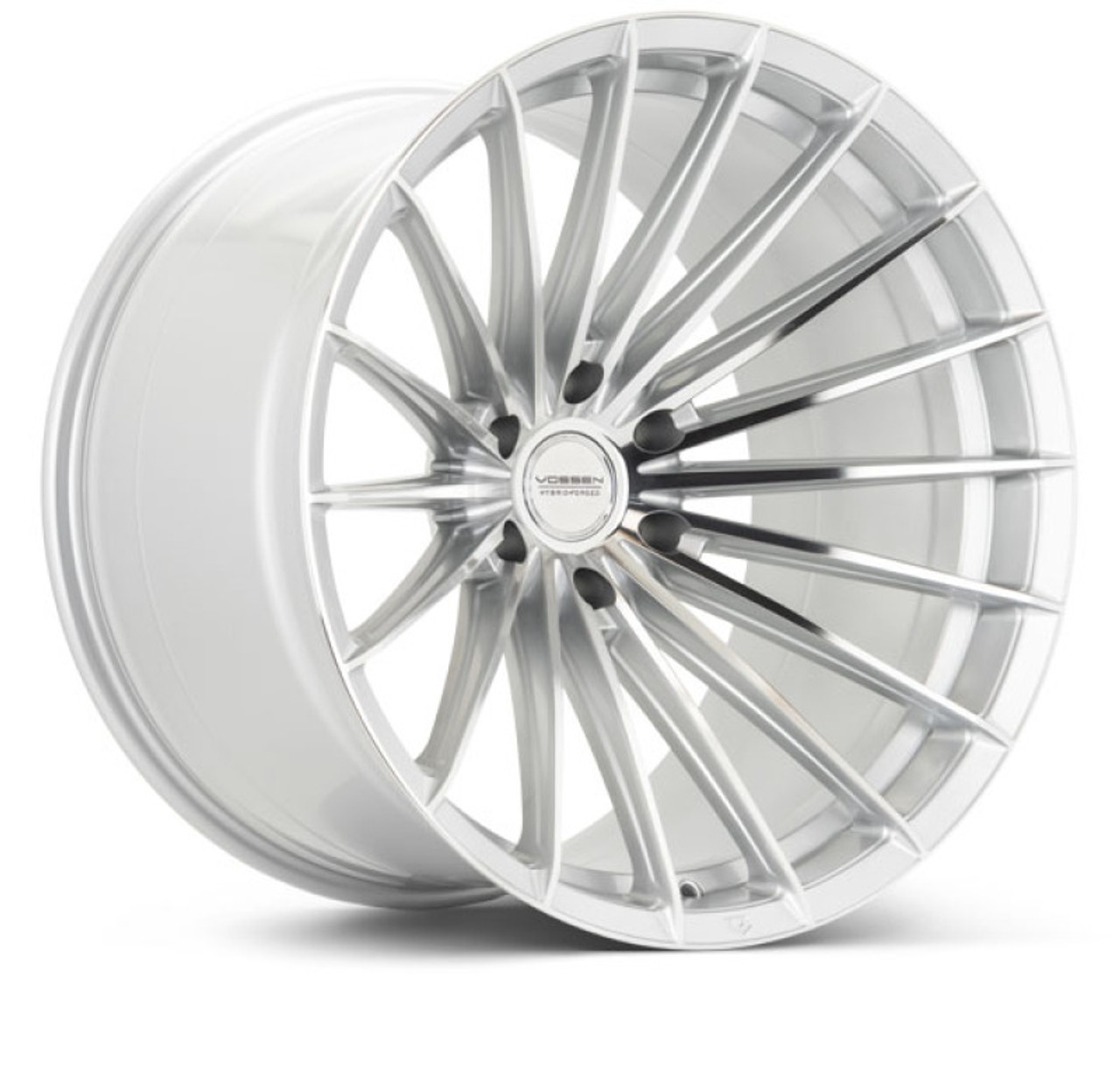 Vossen HFX-4 22x10 - 6x135 - ET-18 - Super Deep - 87.1 - Silver Polished Wheel - HFX4-2F30 Photo - Primary