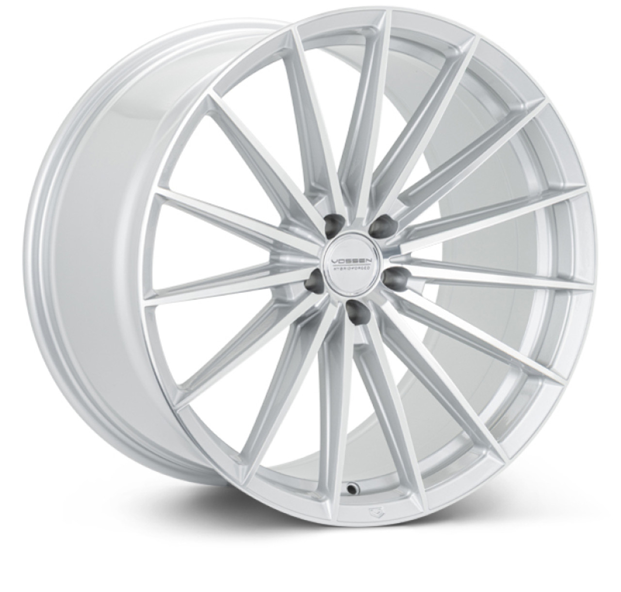 Vossen HFX-4 22x10.5 - 5x112 - ET8 - Super Deep - 66.5 - Silver Polished Wheel - HFX4-2M56 Photo - Primary