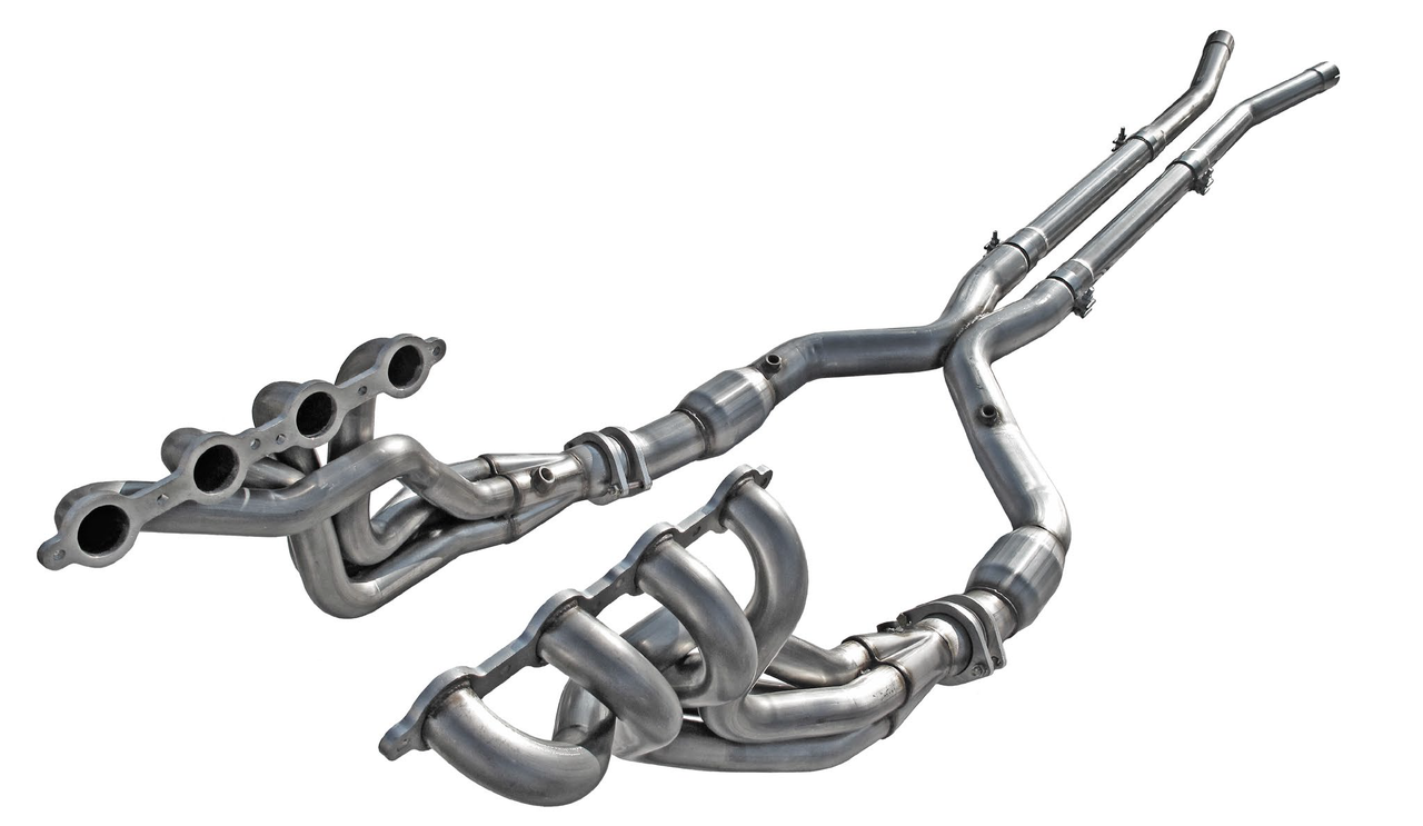 ARH 1 7/8" Long Tube Headers w. Catted X-Pipe w. Mufflers - 09-15 CTS-V Sedan (CTSV-09178300FSWC)