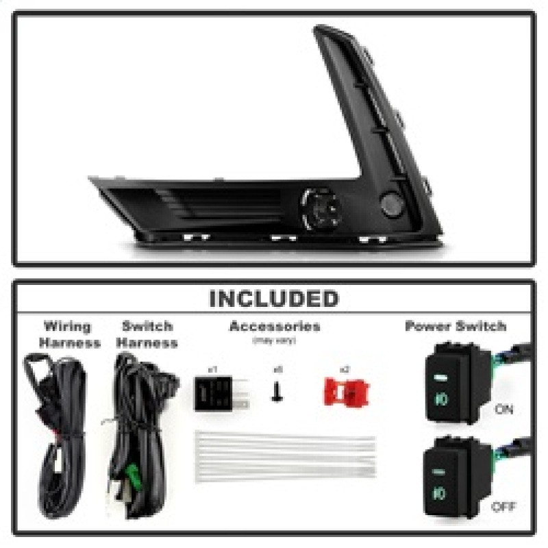 Spyder 23-25 Honda CRV OEM Full LED Fog Lights w/ Switch (FL-HCRV2023-LED-C) - 9054198 Technical Bulletin