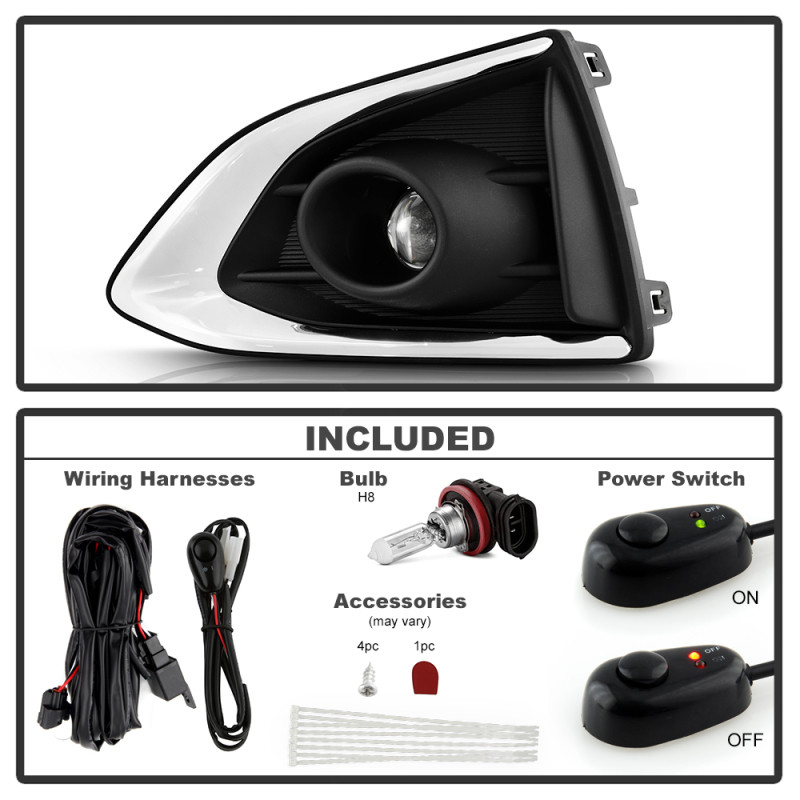 Spyder 2019 Chevy Cruze OEM Style Fog Lights w/ Switch - Clear (FL-CCRZ2019-C) - 9050961 User 1