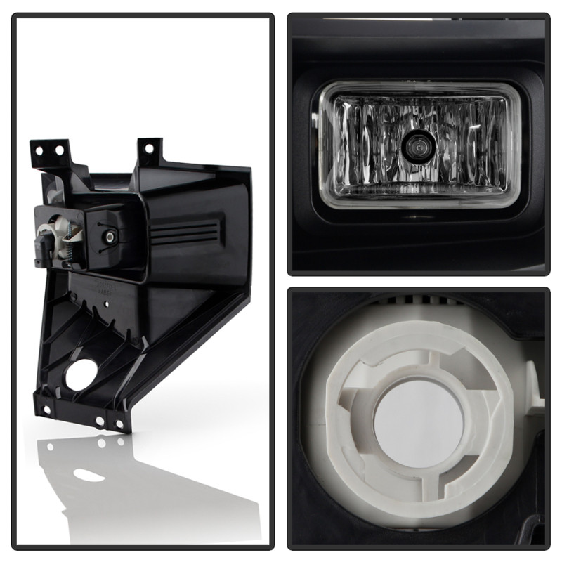 Spyder 17-19 Ford F250/F350 SD OEM Style LED Left Fog Light w/Switch - Clear (FL-FF25017-L) - 9051104 User 2