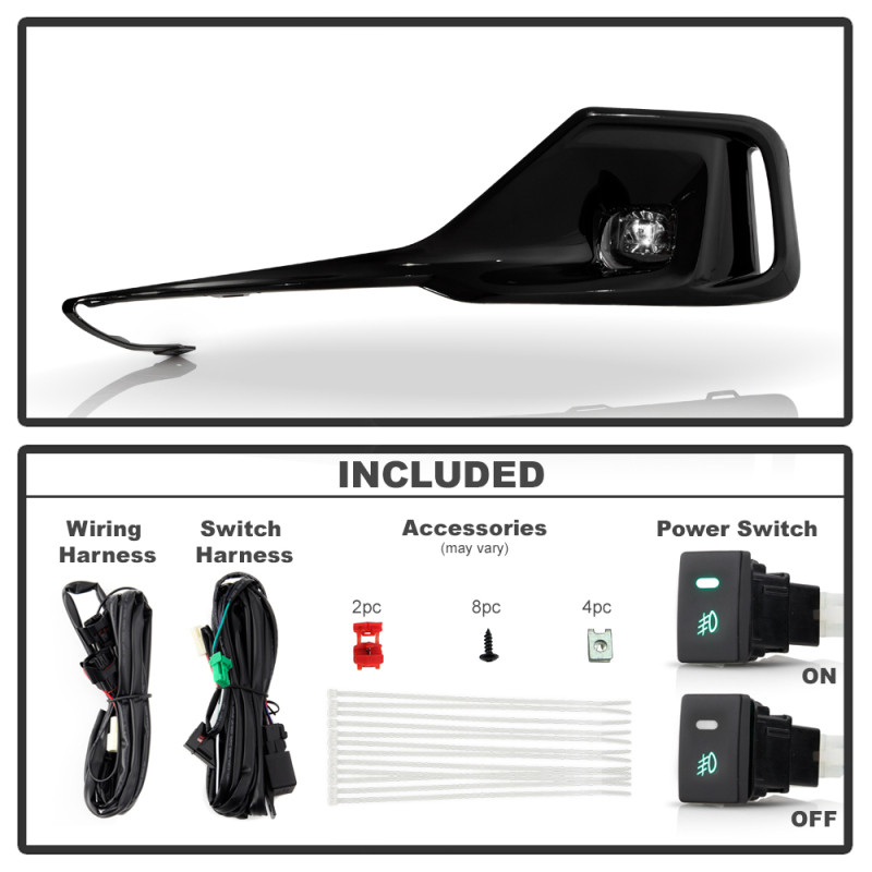 Spyder 21-22 Honda Accord OEM Full LED Fog Lights w/Switch - Clear (FL-HA2021-LED-C) - 9051197 User 1