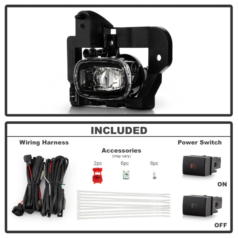 Spyder 22-24 Nissan Rogue (Excl Sport) OEM Full LED Fog Lights w/ Switch (FL-NR2021-LED-C) - 9051296 User 1