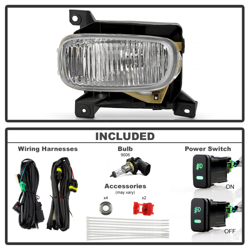 Spyder 00-06 Toyota Tundra (w/ Steel Bumper Only) OEM Fog Lights w/ Switch- Clear (FL-CL-TTU00-C) - 9051388 User 1