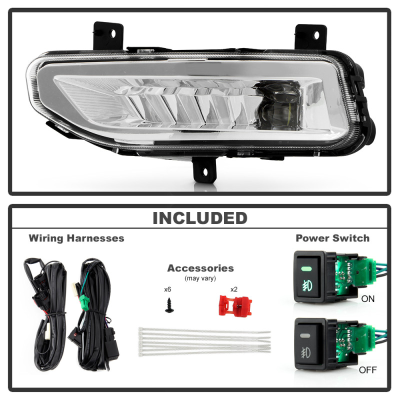 Spyder 22-24 Nissan Frontier Full LED OEM Fog Lights w/Switch (FL-NF22-LED-C) - 9052231 User 1
