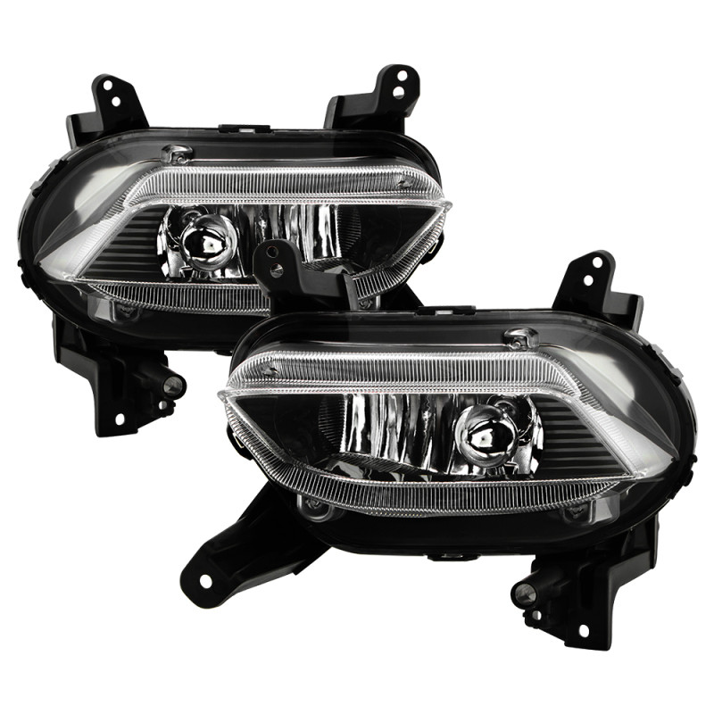 Spyder 19-20 Hyundai Santa Fe OEM Style Fog Lights w/Switch - Clear (FL-HYSF19-C) - 9052286 Photo - Primary