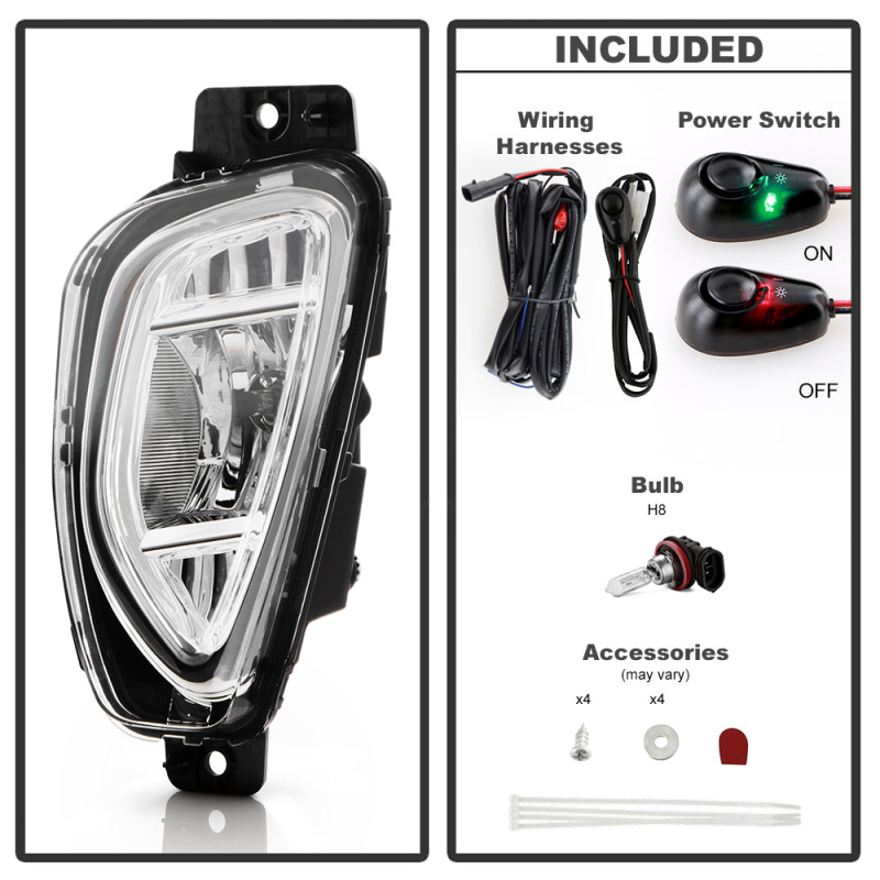 Spyder 20-22 Ford Escape OEM Fog Lights w/ Switch - Clear (FL-FESC2020-C) - 9052637 User 1