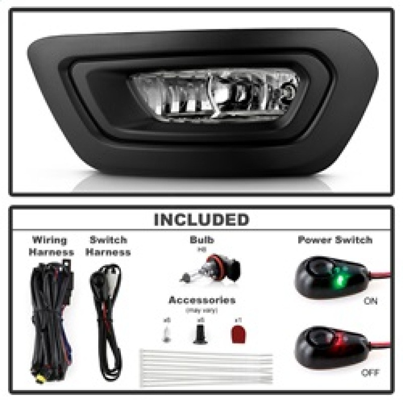 Spyder 20-24 Ford Transit OEM Halogen Fog Lights w/Switch - Clear (FL-FTRAN20-C) - 9054129 Technical Bulletin