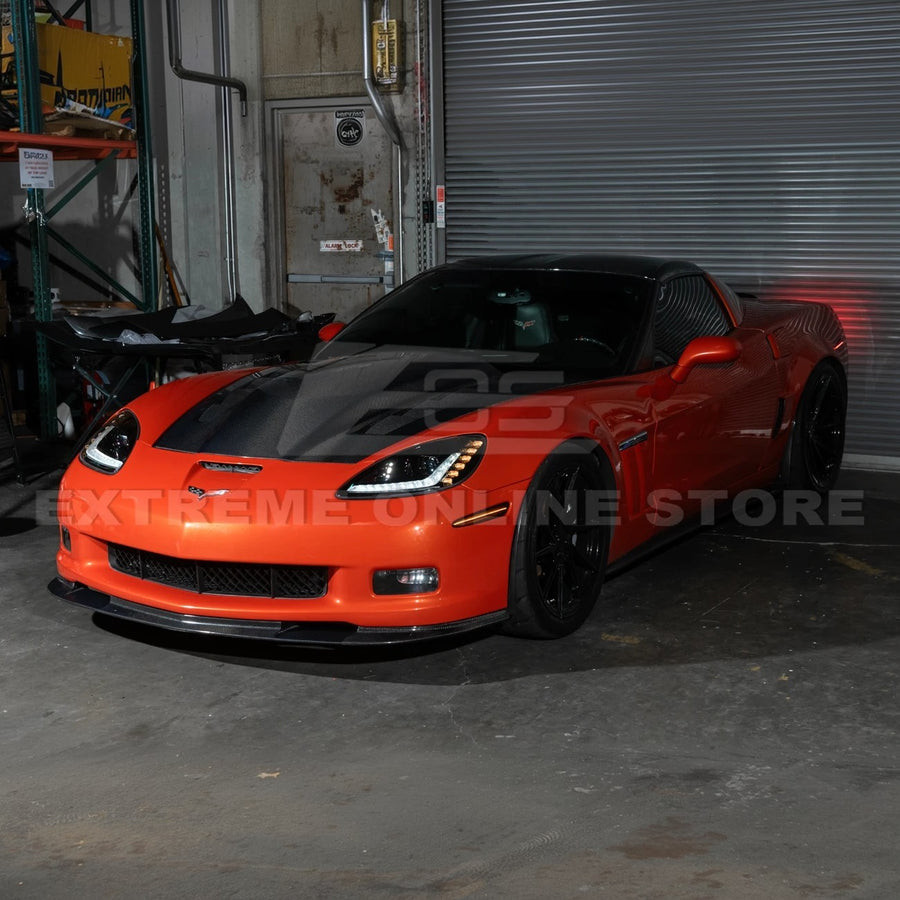 EOS C7 Style LED Headlights w. Smoked Lens - 05-13 C6 Corvette (LIGHT-1191-LED)