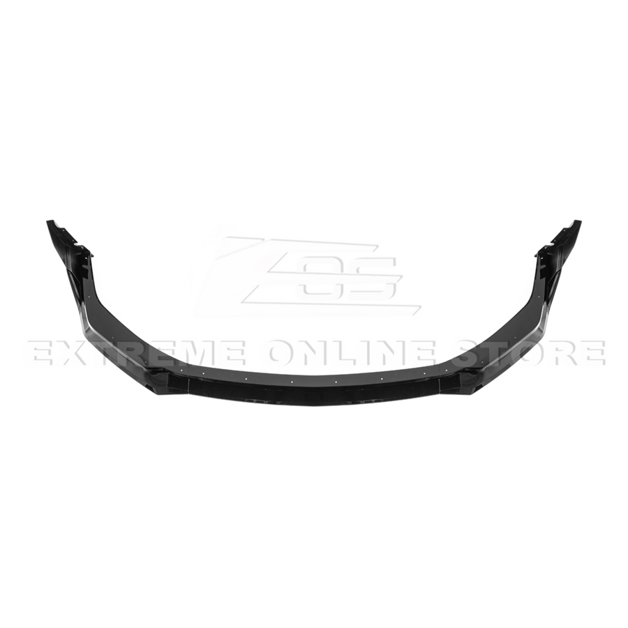 EOS GTV Style Add-On Front Splitter - Gloss Black - 2024+ Ford Mustang (FLIP-1262-V2-ABS)