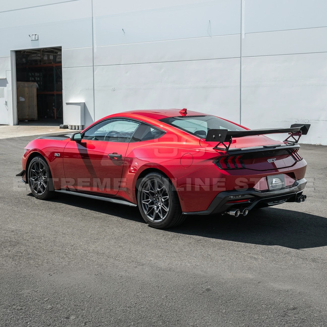 EOS High Wing Carbon Fiber Rear Spoiler - 2024+ Ford Mustang S650 (SPOILER-1164-BKCF)