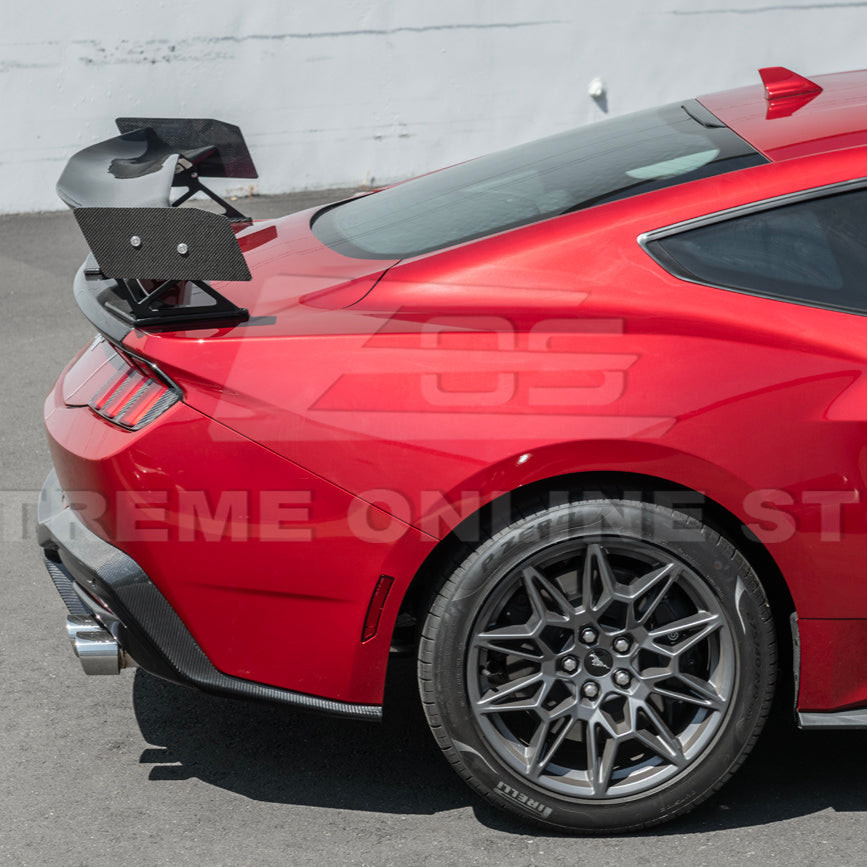 EOS High Wing Carbon Fiber Rear Spoiler - 2024+ Ford Mustang S650 (SPOILER-1164-BKCF)
