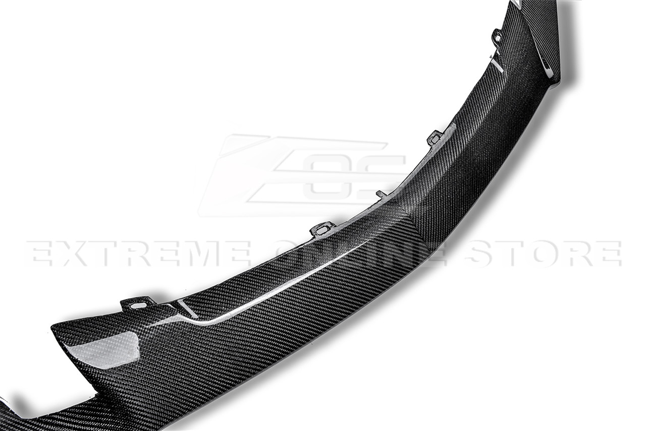 EOS Carbon Fiber Front Splitter Lip - 16-19 CTS-V (FLIP-121-BKCF)