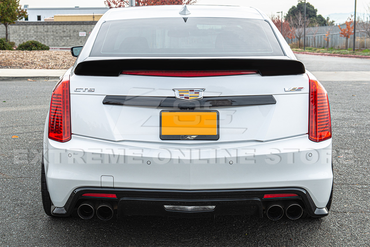 EOS ABS Plastic Primer Black Rear Wing - 16-19 Cadillac CTS-V (SPOILER-113-ABS)