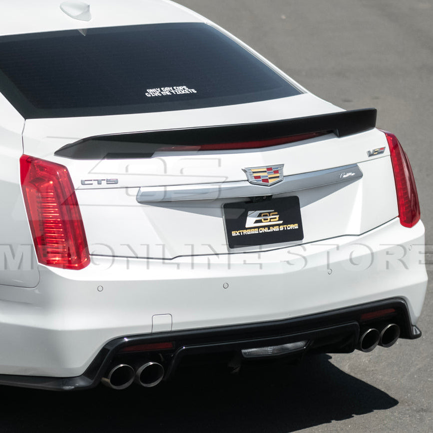 EOS ABS Plastic Primer Black Rear Wing - 16-19 Cadillac CTS-V (SPOILER-113-ABS)