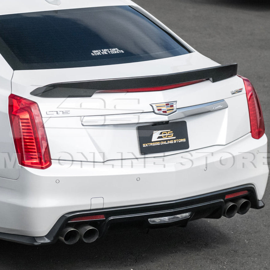 EOS Carbon Fiber Rear Spoiler - 16-19 Cadillac CTS-V (SPOILER-113-BKCF)