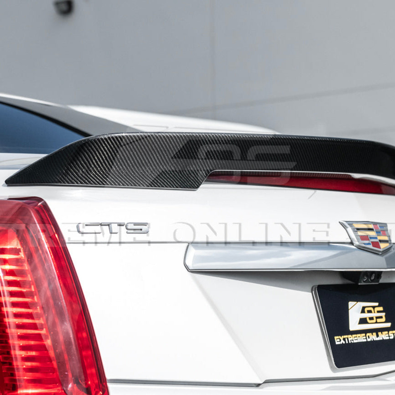 EOS Carbon Fiber Rear Spoiler - 16-19 Cadillac CTS-V (SPOILER-113-BKCF)